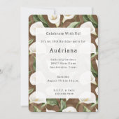 Calla Lily Floral Verjaardag Kaart (Voorkant)