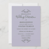 Calla Lily Floral Wedding Invitation Kaart (Voorkant)