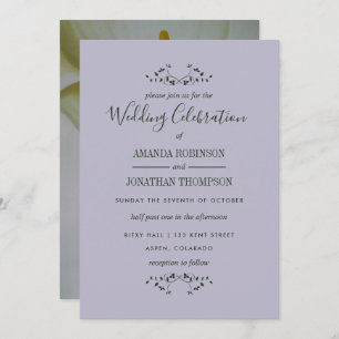 Calla Lily Floral Wedding Invitation Kaart