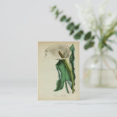 Calla Lily Flower | Botanische Waterverf Visitekaartje (Staand voorkant)