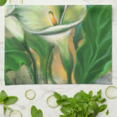 Calla Lily Flower Kitchen-handdoeken Theedoek (Gevouwen)