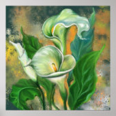 Calla Lily Flower Poster Painting (Voorkant)