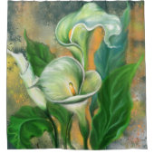Calla Lily Flower Shower Curtain Painting Douchegordijn (Voorkant)