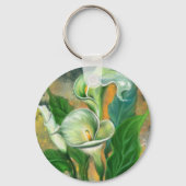 Calla Lily Flower Sleutelhanger (Voorkant)