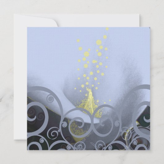 Calla Lily Flower Wedding Invitation Kaart (Achterkant)