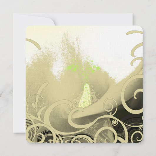 Calla Lily Flower Wedding Invitation Kaart (Achterkant)