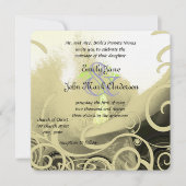 Calla Lily Flower Wedding Invitation Kaart (Voorkant)