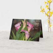 Calla Lily Flowered Kaart (Gele Bloem)