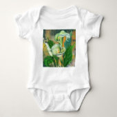 Calla Lily Flowers Baby Bodysuit (Voorkant)