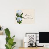 Calla Lily Flowers Floral Elegant Bridal Wedding Poster (Thuiskantoor)