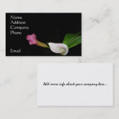 Calla Lily Flowers Floral Photography Visitekaartje (Voorkant / Achterkant)