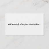 Calla Lily Flowers Floral Photography Visitekaartje (Achterkant)