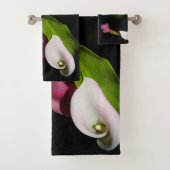Calla Lily Flowers Photography Bath Towel Set Bad Handdoek (Insitu)
