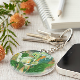 Calla Lily Flowers Sleutelhanger