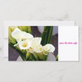 calla lily fotocard save the date (Voorkant)