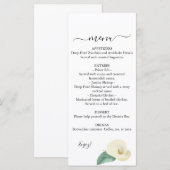 Calla Lily Greenery Wedding Menu (Voorkant / Achterkant)