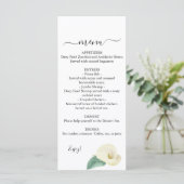 Calla Lily Greenery Wedding Menu (Staand voorkant)