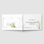 Calla Lily groen bruiloft gastenboek (Volledig)