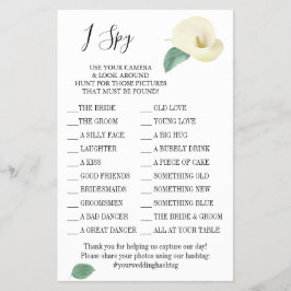 Calla Lily I spioneer de visitekaartje Flyer