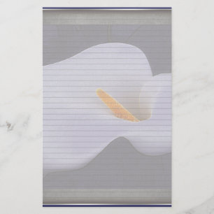 Calla Lily Illustratie Facultatieve Lijnen Notitie Briefpapier