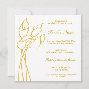 Calla Lily Invite Kaart