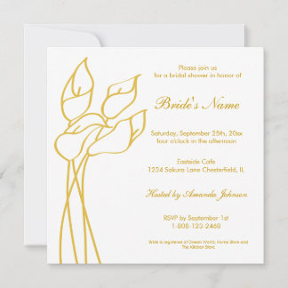 Calla Lily Invite Kaart
