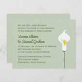 Calla Lily Kaart (Voorkant / Achterkant)