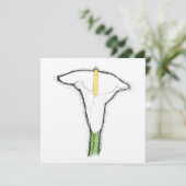 Calla Lily Kaart (Staand voorkant)