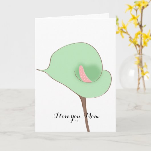 Calla Lily Kaart (Gele Bloem)