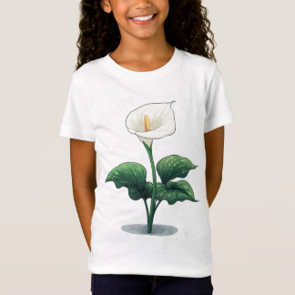 Calla Lily Kawaii Art T-shirt