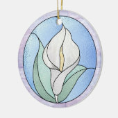 Calla Lily Keramisch Ornament (Links)
