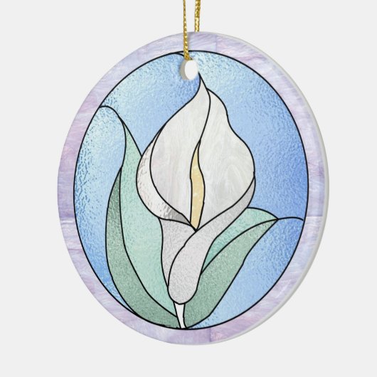 Calla Lily Keramisch Ornament (Links)