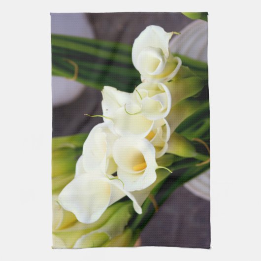 Calla Lily keukenhanddoek (Verticaal)