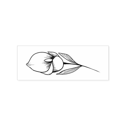 Calla Lily-lijnillustratie Rubberstempel (Afrduk)