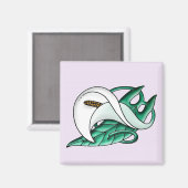 Calla lily magneet (Voorkant / Achterkant)