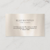 Calla Lily Minimalist Pearl Gloss Visitekaartje (Achterkant)