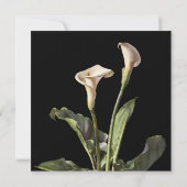 Calla Lily Modern Floral Kaart (Achterkant)