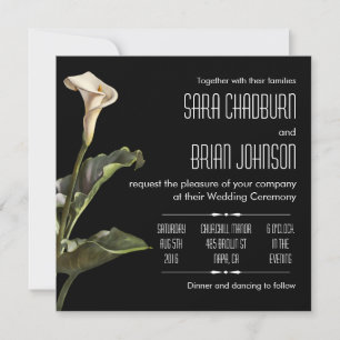 Calla Lily Modern Floral Kaart