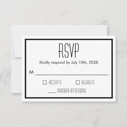 Calla Lily Modern Floral RSVP (Voorkant)