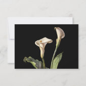 Calla Lily Modern Floral RSVP (Achterkant)