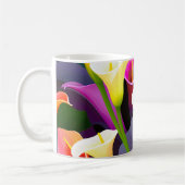 Calla Lily moderne bloemen Koffiemok (Links)