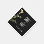 Calla Lily Moderne Bloemenbruiloft Servetten (Hoek)