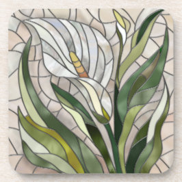 Calla Lily Mosaic Art Bier Onderzetter