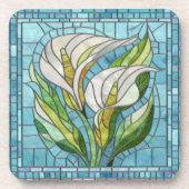 Calla Lily Mosaic Art Bier Onderzetter (Voorkant)