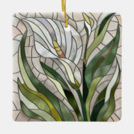 Calla Lily Mosaic Art Keramisch Ornament