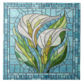 Calla Lily Mosaic Art Tegeltje (Voorkant)