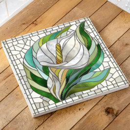 Calla Lily Mosaic Art Tegeltje