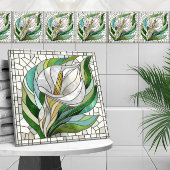 Calla Lily Mosaic Art Tegeltje
