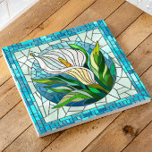 Calla Lily Mosaic Art Tegeltje
