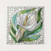 Calla Lily Mosaic Art Wandkleed (Voorkant)